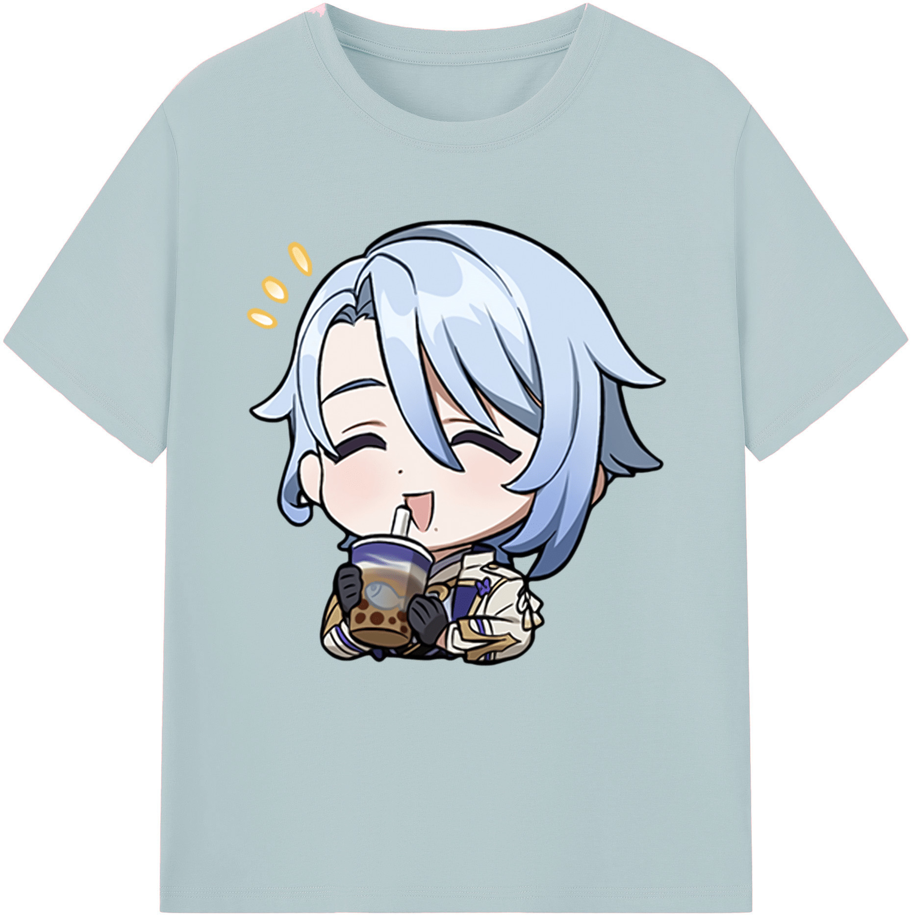 げんし神 神里綾人 かみさとあやと genshin Kamisato Ayato 綿100％半袖Tシャツ（フロントプリント）